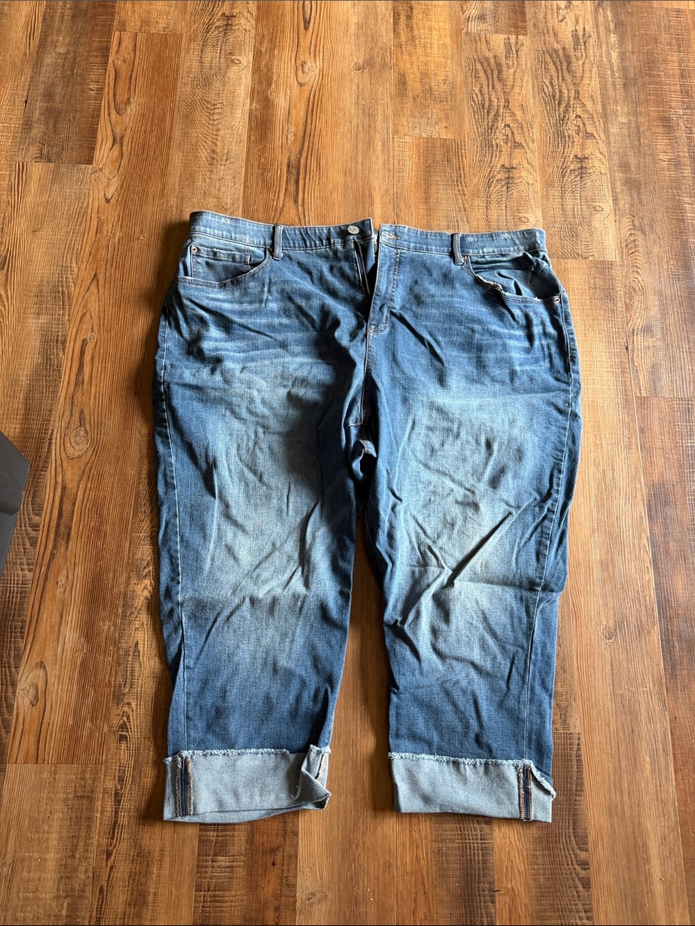 Terra & Sky Washed Blue Women's Relaxed Jeans